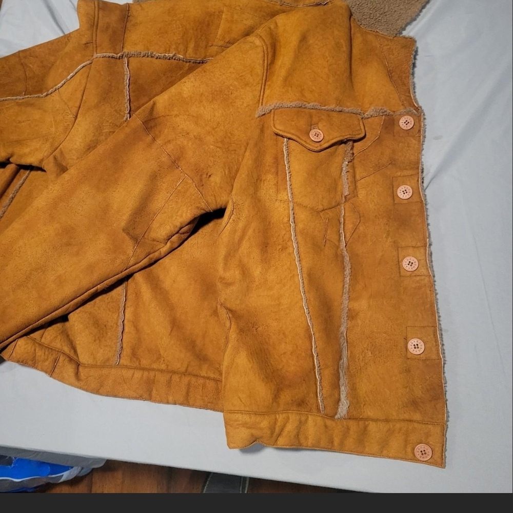 Bomb Boogie  Suede Bomber Jacket - Picture 9 of 14
